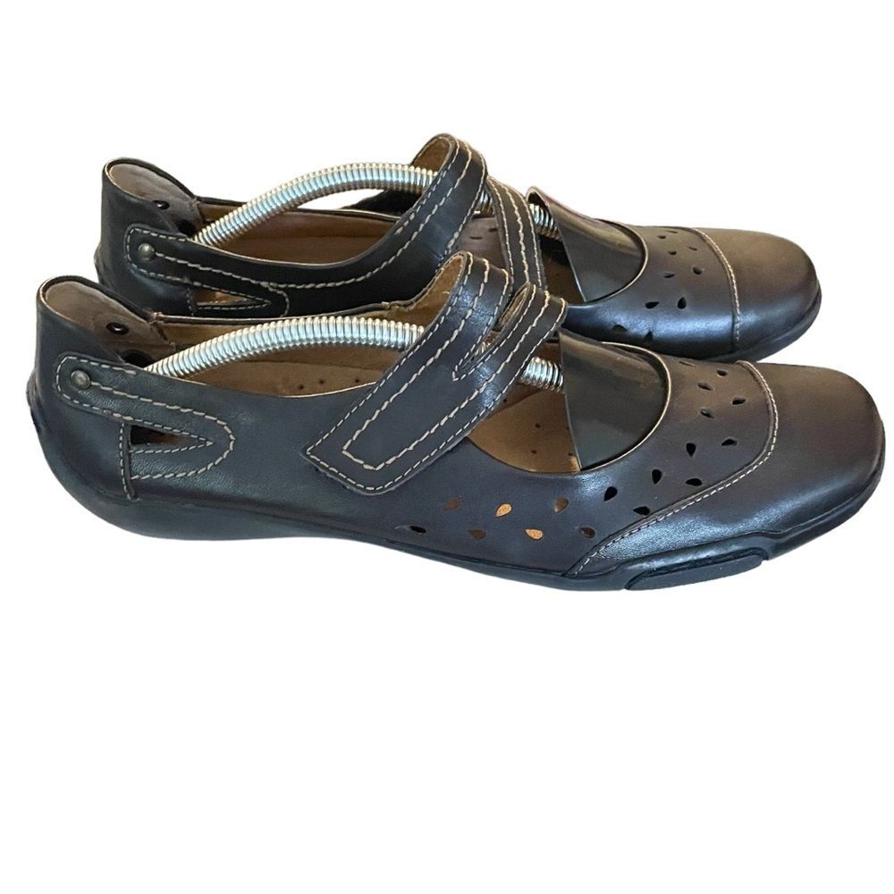 Array Black Breeze Mary Jane Strap Cut Out Comfort Shoes Women's Size 8.5N